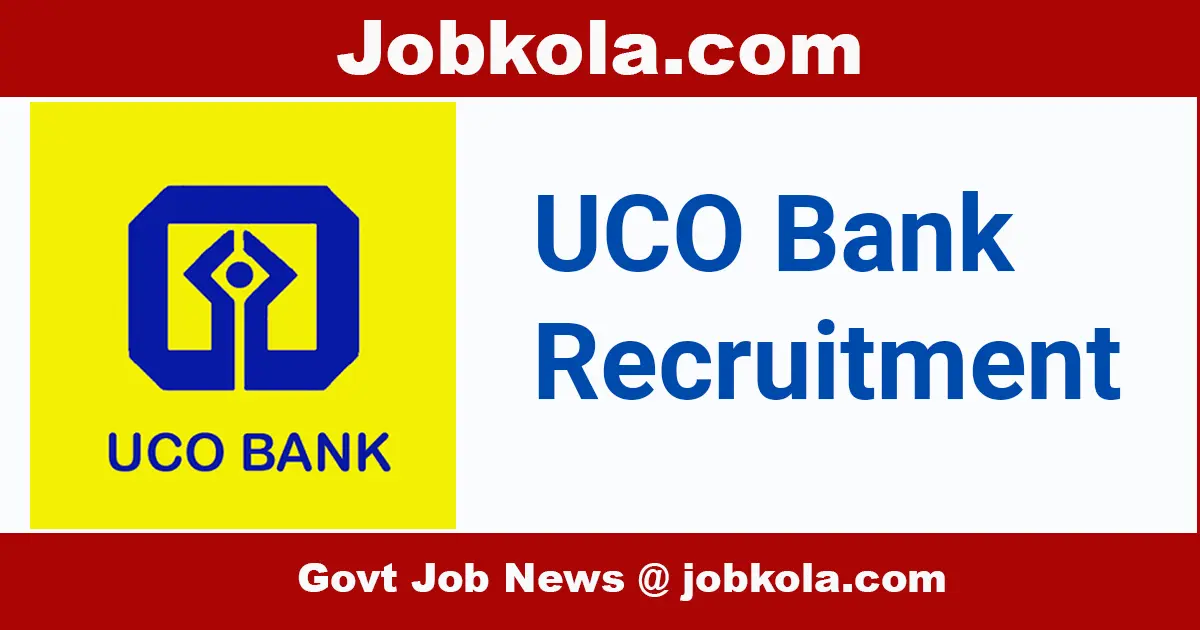 UCO Bank Recruitment 2024 - Apprentice